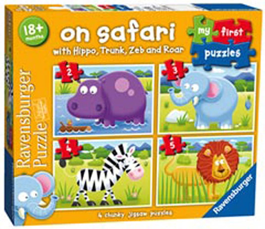 My First Puzzle On Safari 2, 3, 4, 5 Piece Jigsaw Puzzles by Ravensburger - 1