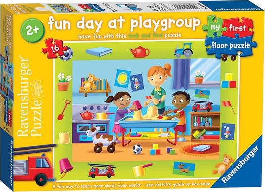 My First Puzzle Fun Day at Playgroup 16 Piece Floor Jigsaw Puzzle by Ravensburger - 1