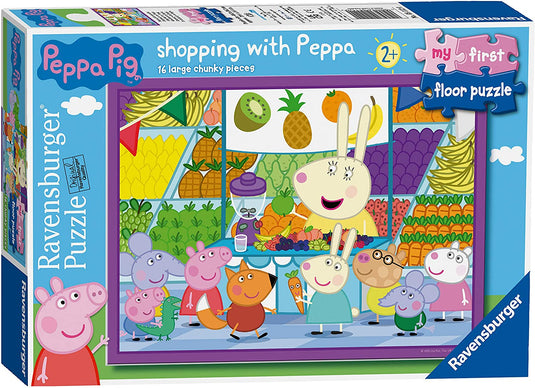 Peppa Pig Shopping with Peppa 16 Piece Puzzle by Ravensburger - 1