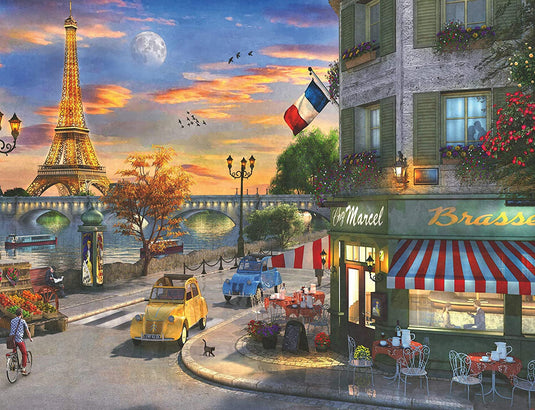 Paris Sunset 2000 Piece Jigsaw Puzzle by Ravensburger - 1