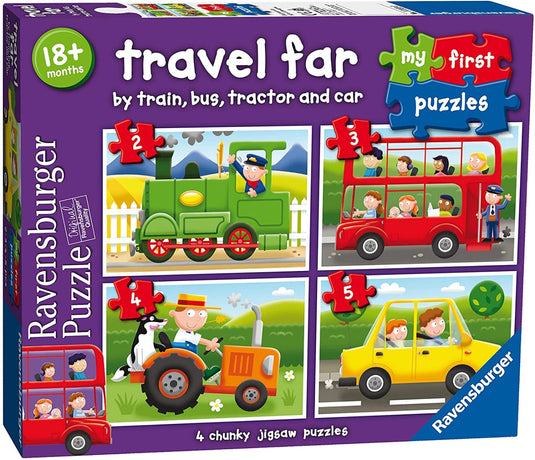 My First Puzzle Travel Far 2, 3, 4, 5 Piece Jigsaw Puzzles by Ravensburger - 1