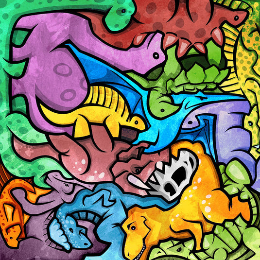 Beast Mode by Jason Panda 52 Piece Wooden Jigsaw Puzzle by StumpCraft