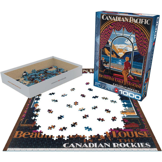 CP Beautiful Lake Louise 1000 Piece Jigsaw Puzzle by Eurographics - 3