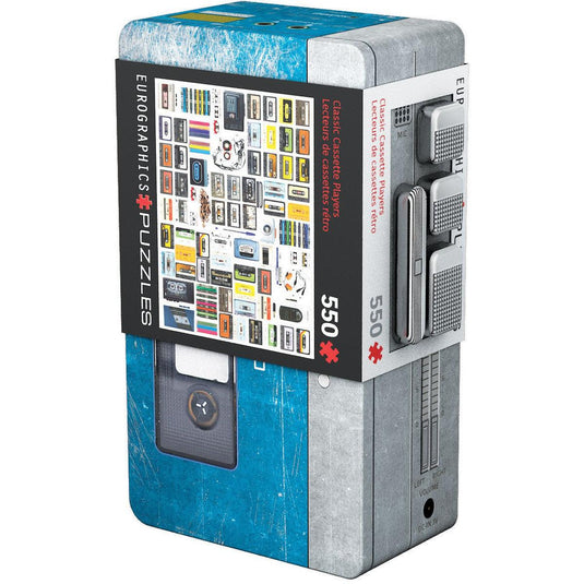 Classic Cassette Player Tin 550 Piece Jigsaw Puzzle by Eurographics - 1