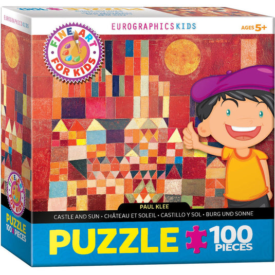 Castle and Sun by Paul Klee 100 Piece Jigsaw Puzzle by Eurographics - 1