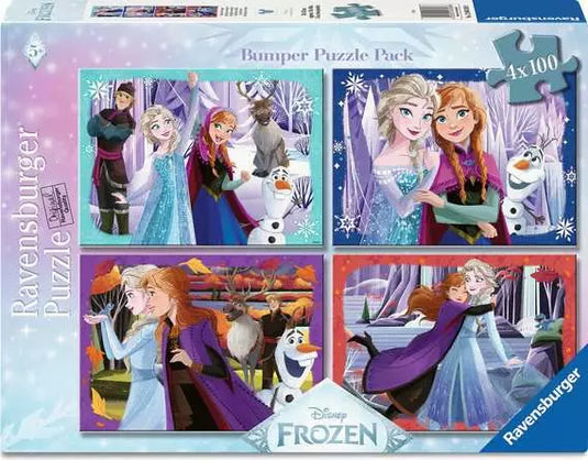 Disney Frozen 4x100 Piece Jigsaw Puzzle by Ravensburger