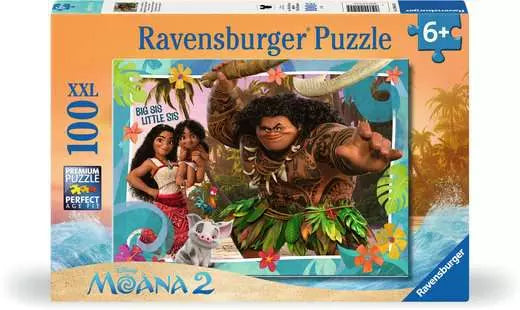 Moana 2 Exploring New Worlds 100 Piece Jigsaw Puzzle by Ravensburger - 1