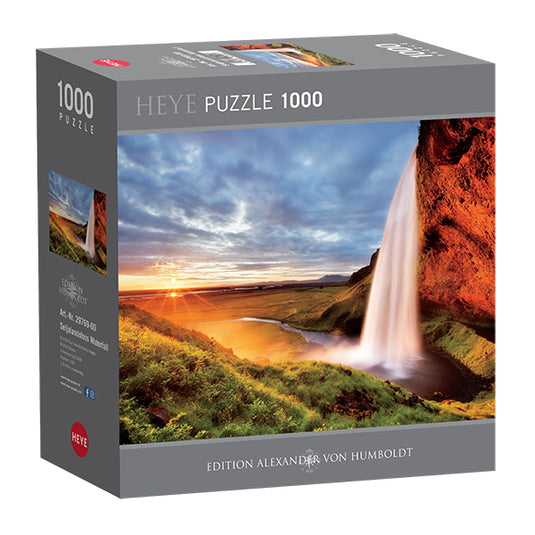 Seljalands Waterfall 1000 Piece Jigsaw Puzzle by Heye - 1