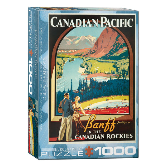 CP Banff in the Can. Rockies 1000 Piece Jigsaw Puzzle by Eurographics - 1