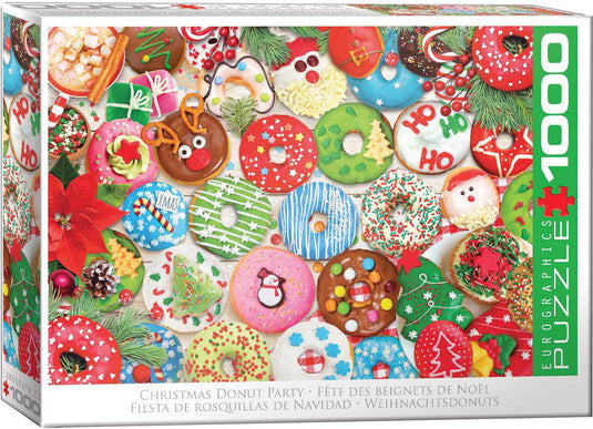 Christmas Donuts 1000 Piece Jigsaw Puzzle by Eurographics - 1