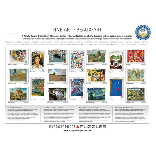 Fine Art Masterpieces 1000 Piece Jigsaw Puzzle by Eurographics - 4