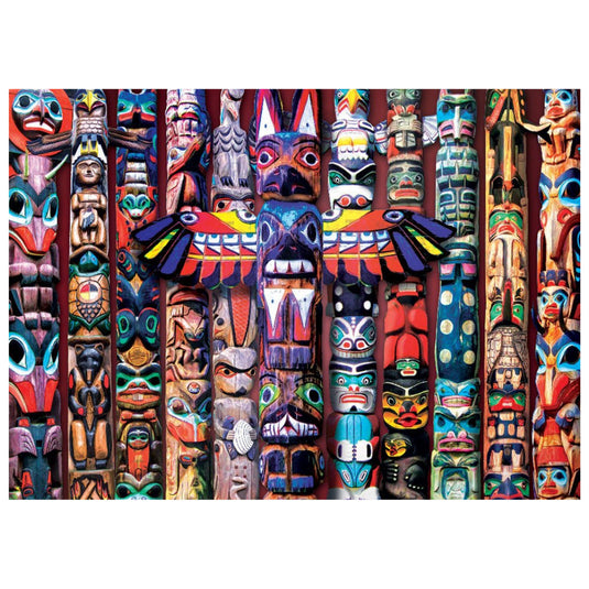 Totem Poles by Jason Taylor 1000 Piece Jigsaw Puzzle by Eurographics - 2