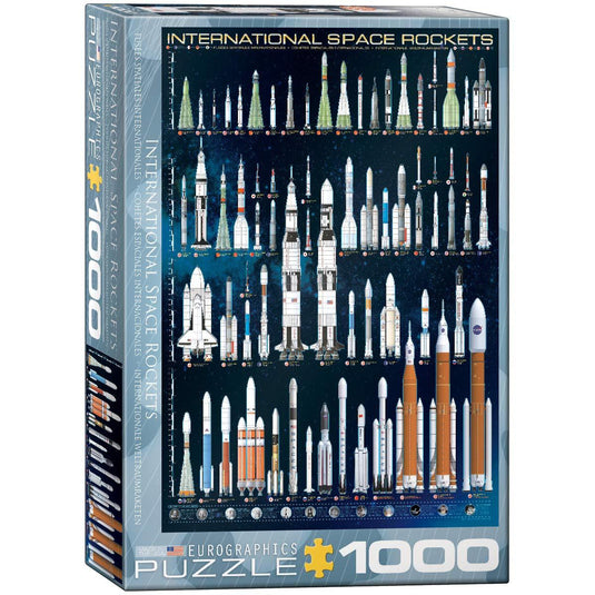 International Space Rockets 1000 Piece Jigsaw Puzzle by Eurographics - 1