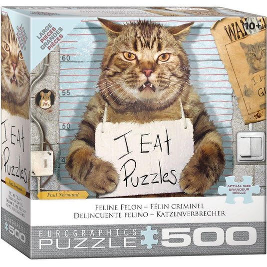 Felony Cat by Paul Normand 500 Piece Jigsaw Puzzle by Eurographics - 1