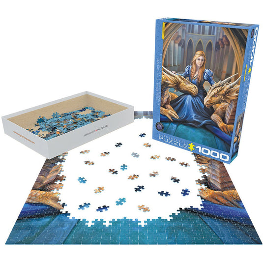 Fierce Loyalty by Anne Stokes 1000 Piece Jigsaw Puzzle by Eurographics - 3