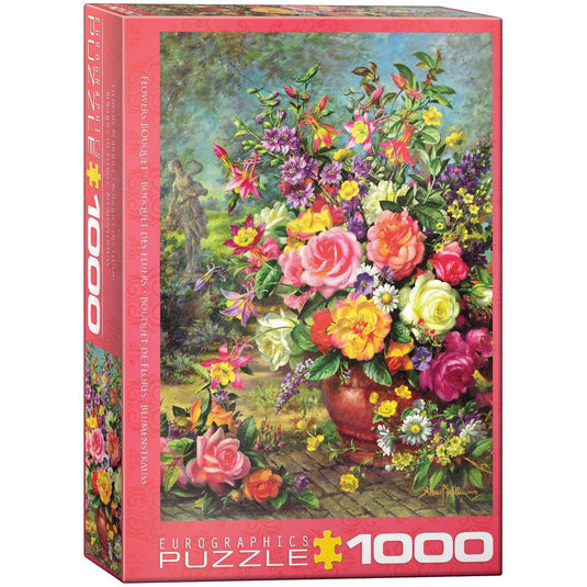 Flower Bouquet by A.Williams 1000 Piece Jigsaw Puzzle by Eurographics - 1