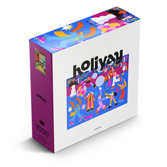 Roller Disco 1000 Piece Jigsaw Puzzle by Holiyay - 1