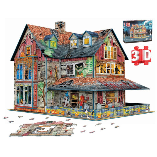 Haunted House 1100 Piece 3D Jigsaw Puzzle by Eurographics - 2