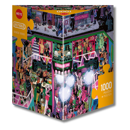 Disco 3000, Oesterle, TB 1000 Piece Jigsaw Puzzle by Heye - 1