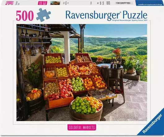 Fruit Market, Croatia 500 Piece Jigsaw Puzzle by Ravensburger