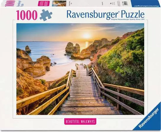Stairway to Camilo Beach Algarve 1000 Piece Jigsaw Puzzle by Ravensburger