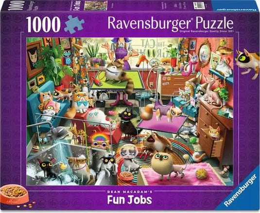 MacAdam: The Cat Groomer 1000 Piece Jigsaw Puzzle by Ravensburger