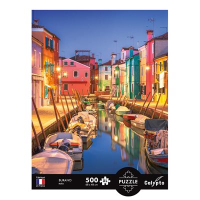 Burano Italy 500 Piece Jigsaw Puzzle by Sentosphere - 2