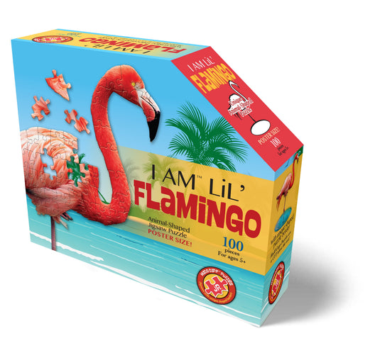 I Am Lil' Flamingo 100 Piece Puzzle by Madd Capp Box Front