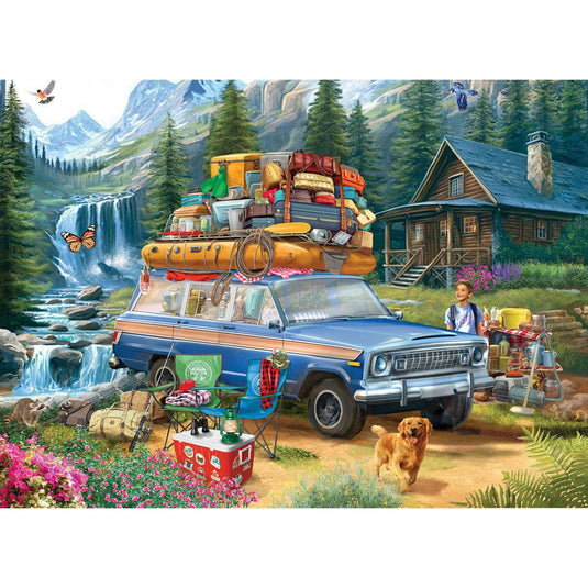Jeep-Loading WagoneerbyBigelow 1000 Piece Jigsaw Puzzle by Eurographics - 2