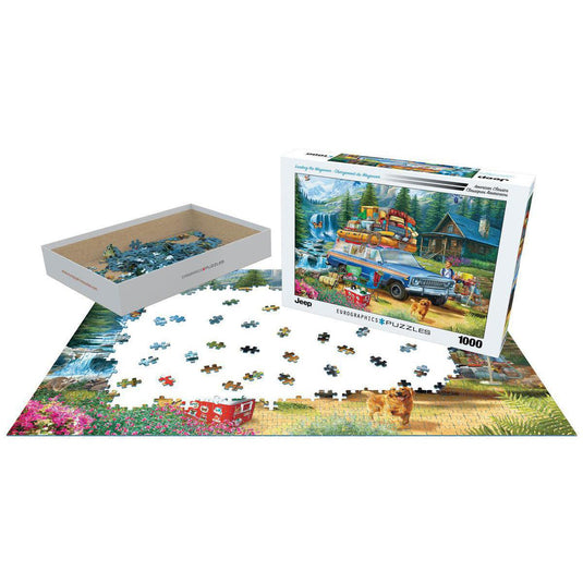 Jeep-Loading WagoneerbyBigelow 1000 Piece Jigsaw Puzzle by Eurographics - 3