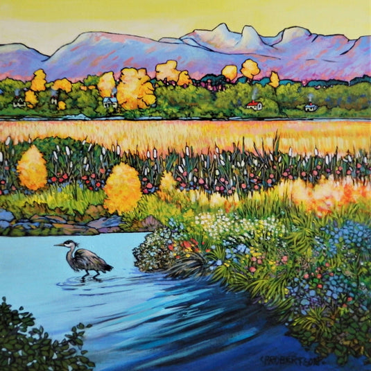 The Marsh, The Meadow, The Mountain by Catherine Robertson 61 Piece Wodden Jigsaw Puzzle by Stumpcraft