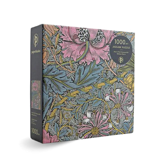 Morris Pink Honeysuckle Jigsaw Puzzle by PaperBlanks - 1