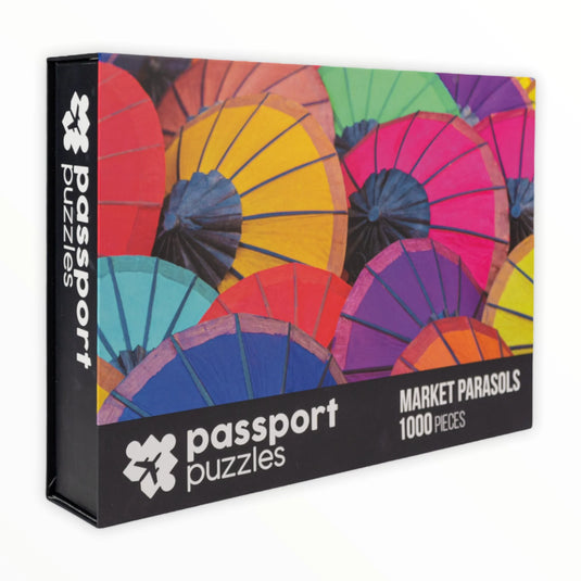 Market Parasols 1000 Piece Jigsaw Puzzle by Passport Puzzles