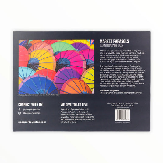 Market Parasols 1000 Piece Jigsaw Puzzle by Passport Puzzles