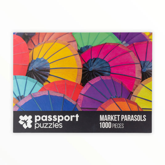 Market Parasols 1000 Piece Jigsaw Puzzle by Passport Puzzles