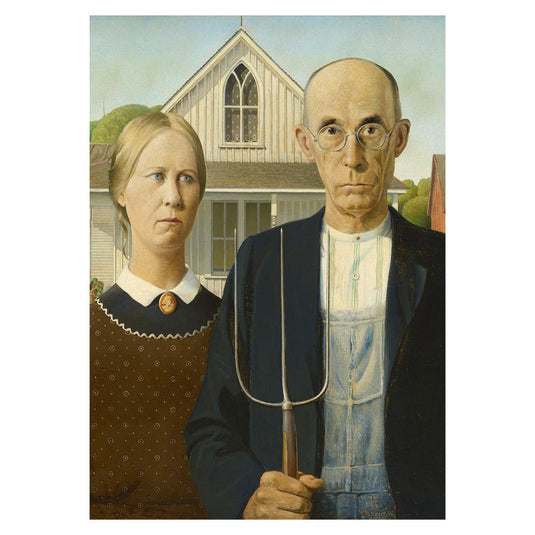 Grant Wood American Gothic 1000 Piece Jigsaw Puzzle by Piatnik - 2
