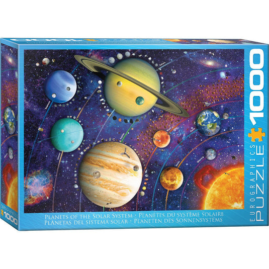 Planets of the Solar System 1000 Piece Jigsaw Puzzle by Eurographics - 1