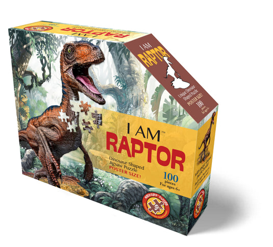 I Am Raptor 100 Piece Puzzle by Madd Capp Box Front