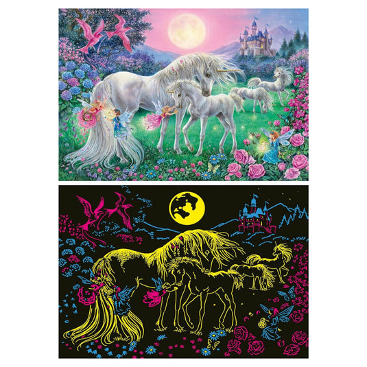 Unicorns in the Moonlight 100 Piece Jigsaw Puzzle by Ravensburger - 3