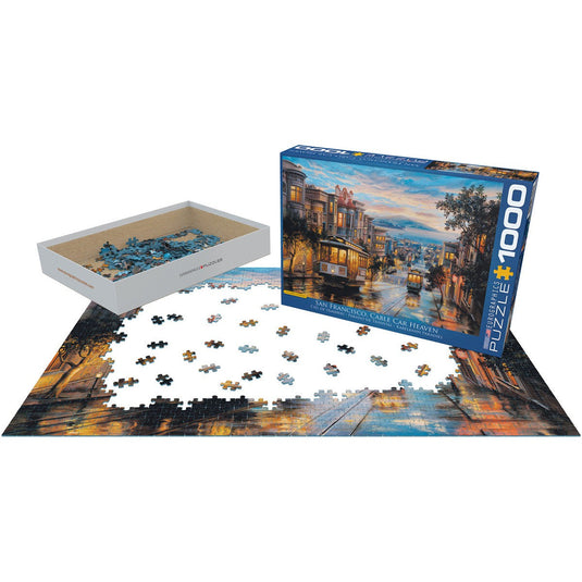 Cable Car Heaven by Lushpin 1000 Piece Jigsaw Puzzle by Eurographics - 3