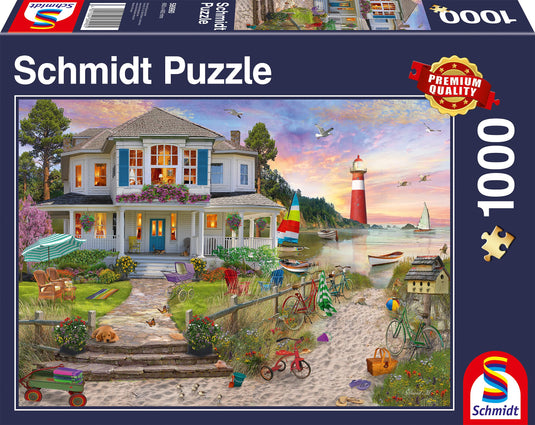 The Beach House 1000 Piece Jigsaw Puzzle by Schmidt Puzzle - 1