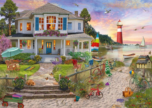 The Beach House 1000 Piece Jigsaw Puzzle by Schmidt Puzzle - 2