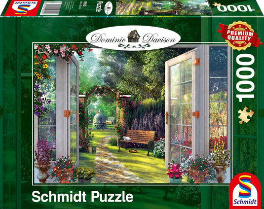 View On The Enchanted Garden 1000 Piece Jigsaw Puzzle by Schmidt Puzzle - 1
