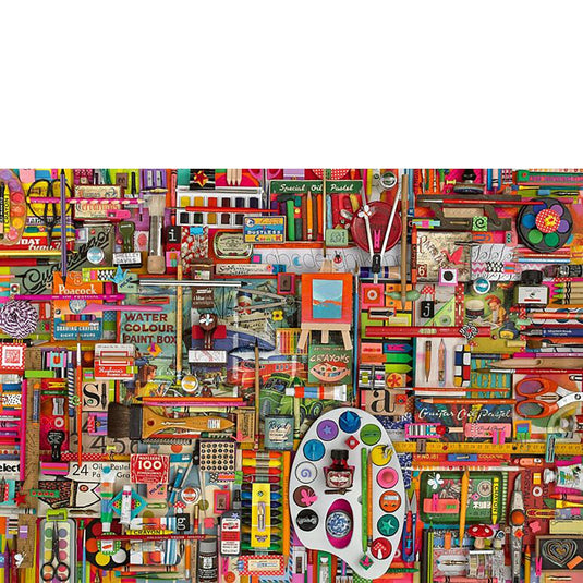 Vintage Material For Artists - Shelley Davies 1000 Piece Jigsaw Puzzle by Schmidt Puzzle - 2