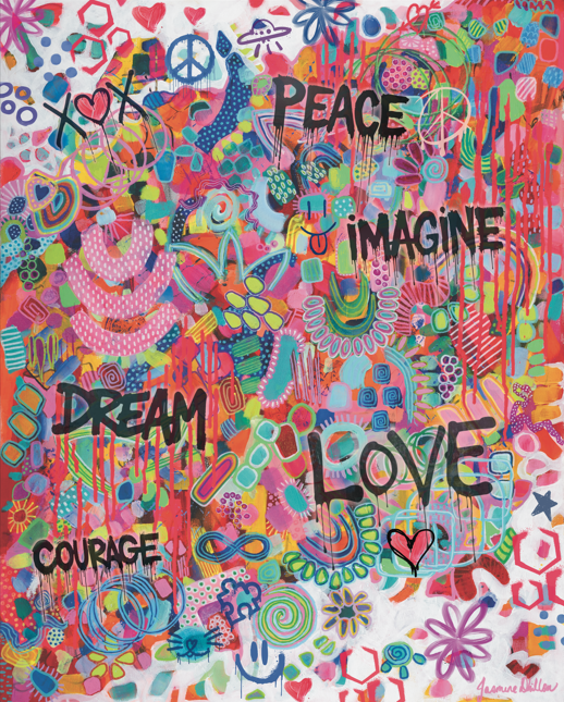 Pink Graffiti 250 Piece Jigsaw Puzzle by Villager Puzzles