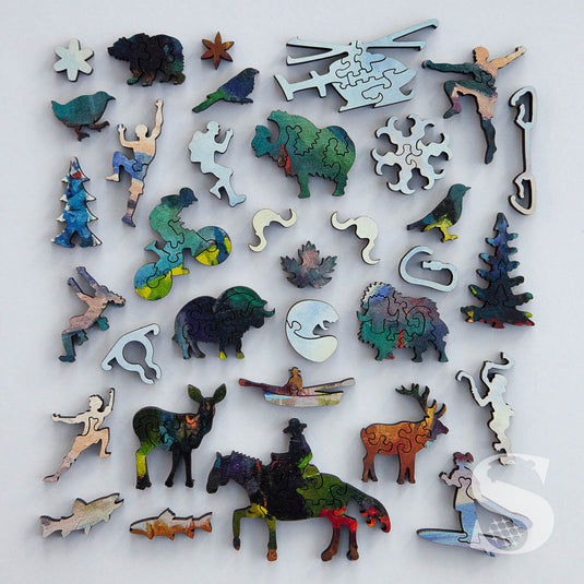 A Different Glory by Sharon Lynn Williams 550 Piece Wooden Jigsaw Puzzle by Stumpcraft