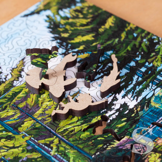 25-Year Journey by Janet K. MacKay 258 Piece Wooden Jigsaw Puzzle by Stumpcraft