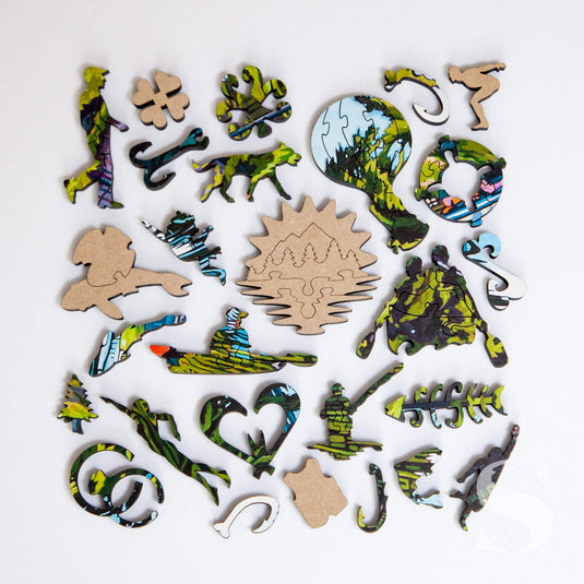 25-Year Journey by Janet K. MacKay 258 Piece Wooden Jigsaw Puzzle by Stumpcraft