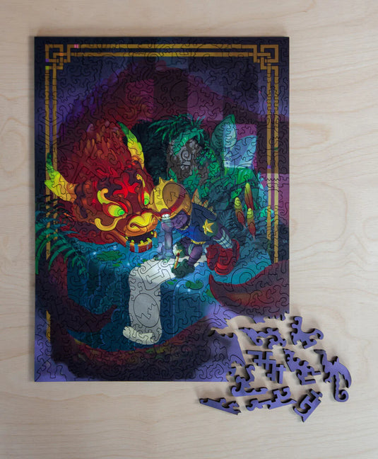 Dream Journal by Extra Crunchy 256 Piece Wooden Jigsaw Puzzle by Stumpcraft