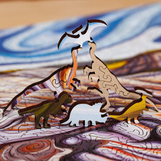 Badlands to the Bone by Julie deBoer 540 Piece Wooden Jigsaw Puzzle by Stumpcraft